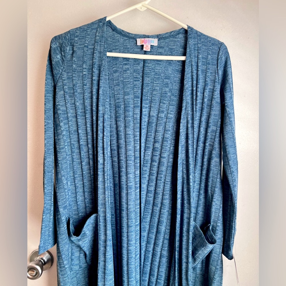 LulaRoe Sarah Cover Up, Blue, New